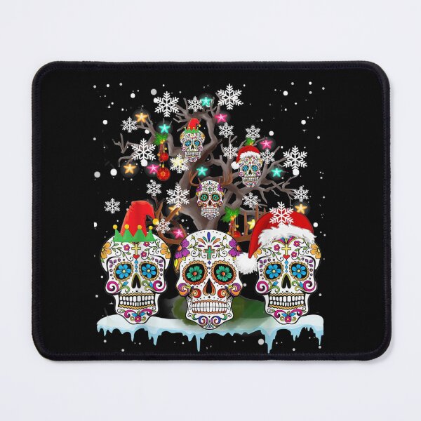 Item preview, Christmas Sugar Skull On Tree Funny Santa Sugar Skull Gifts designed and sold by wi trendshop.