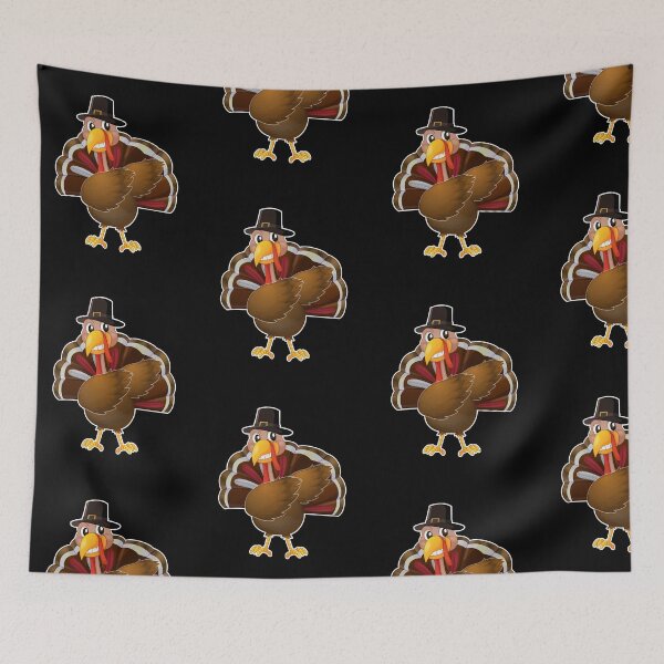 Item preview, Dabbing Turkey Funny Thanksgiving Day Pilgrim Hat Costume Clothing Gifts designed and sold by w1ckerman.