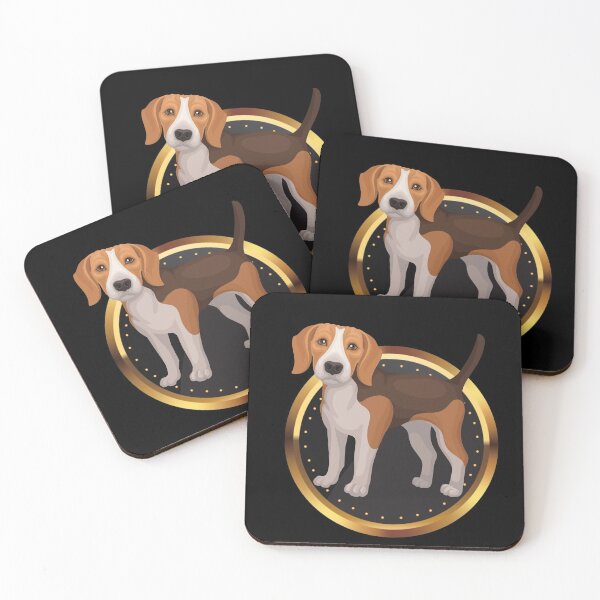 Item preview, Beagle on a Black Gold Medal Plate designed and sold by Keffy.