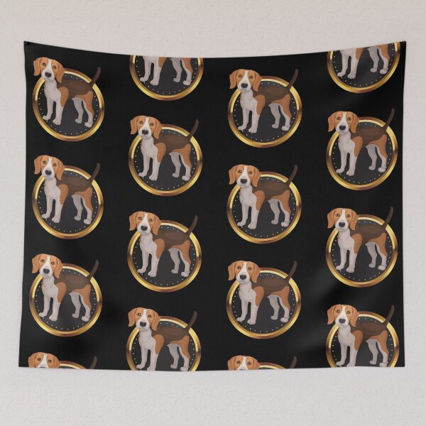 Item preview, Beagle on a Black Gold Medal Plate designed and sold by Keffy.