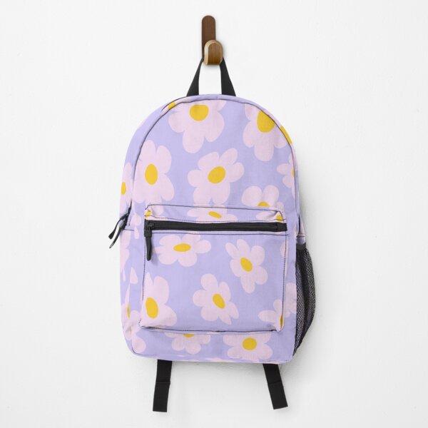 Item preview, Floating Flower Power Daisies on lilac designed and sold by lucybrownlane.