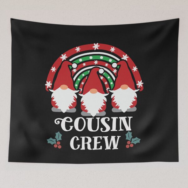 Item preview, Cousin Crew Gnome Santa Hat Christmas Family Matching Pajamas designed and sold by Lynette1241.
