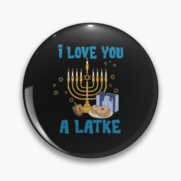 Item preview, I Love You A Latke Menorah Jewish Hanukkah Chanukah designed and sold by Lynette1241.