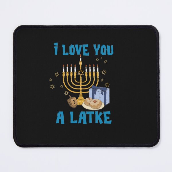 Artikelvorschau, I Love You A Latke Menorah Jewish Hanukkah Chanukah entworfen und verkauft von Lynette1241.