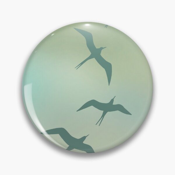 Item preview, Copy of Soaring Hawaiian 'Iwa-Frigate Bird-blue-green designed and sold by Linda Maliuana.
