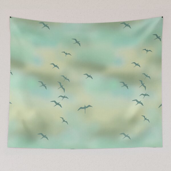 Item preview, Copy of Soaring Hawaiian 'Iwa-Frigate Bird-blue-green designed and sold by Linda Maliuana.