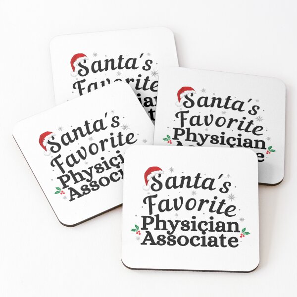 Item preview, Santas Favorite Physician Associate (black text)- Christmas PA - Physician Associate Christmas Holiday designed and sold by CaitU.