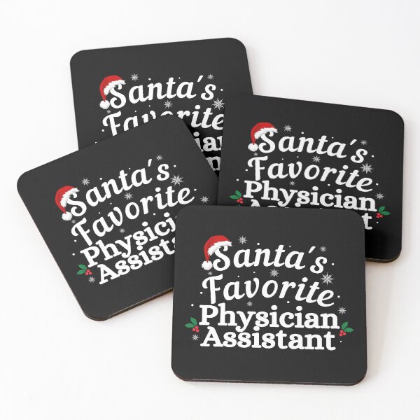 Item preview, Santas Favorite Physician Assistant (white text)- Christmas PA - Physician Assistant Christmas Holiday designed and sold by CaitU.