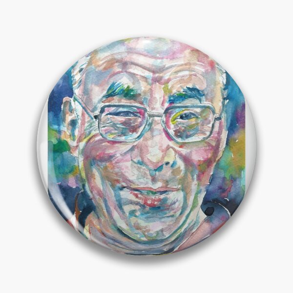 Artikelvorschau, 14. DALAI LAMA - TENZIN GYATSO - Aquarellportrait.4 entworfen und verkauft von lautir.
