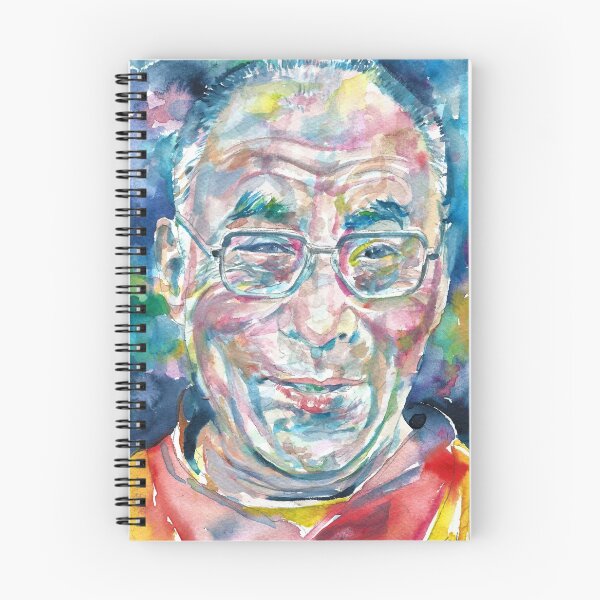 Item preview, 14th DALAI LAMA - TENZIN GYATSO - watercolor portrait.4 designed and sold by lautir.