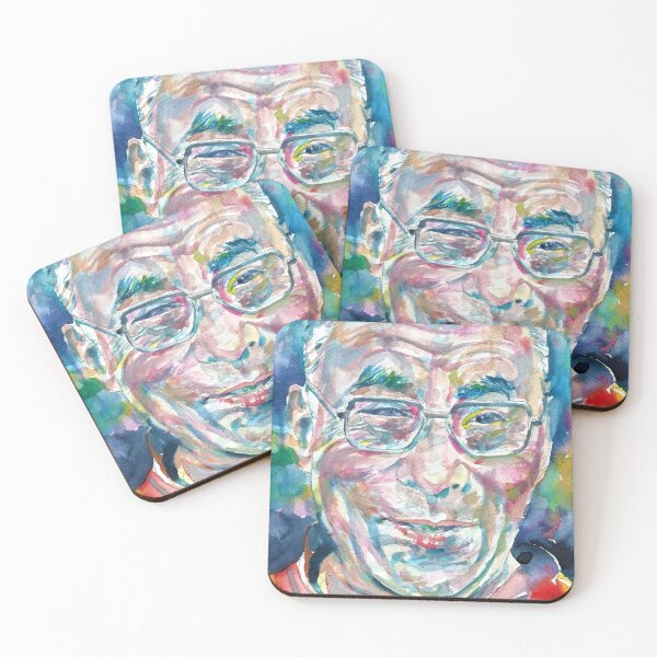 Item preview, 14th DALAI LAMA - TENZIN GYATSO - watercolor portrait.4 designed and sold by lautir.