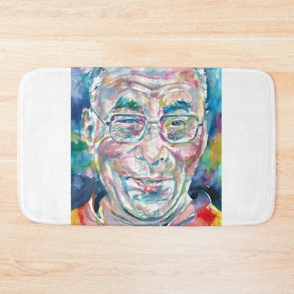 Item preview, 14th DALAI LAMA - TENZIN GYATSO - watercolor portrait.4 designed and sold by lautir.