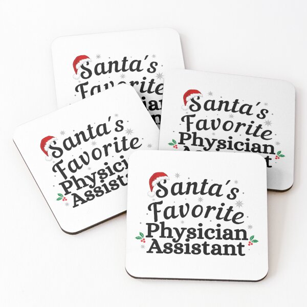 Item preview, Santas Favorite Physician Assistant (black text)- Christmas PA - Physician Assistant Christmas Holiday designed and sold by CaitU.