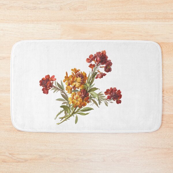 Item preview, Painted red flowers vintage motifs designed and sold by LorandQuest.