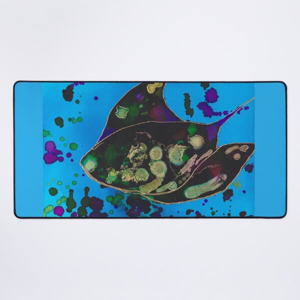Item preview, Sting Ray Alcohol Ink Painting Digital Print designed and sold by Red Sakura Studio.
