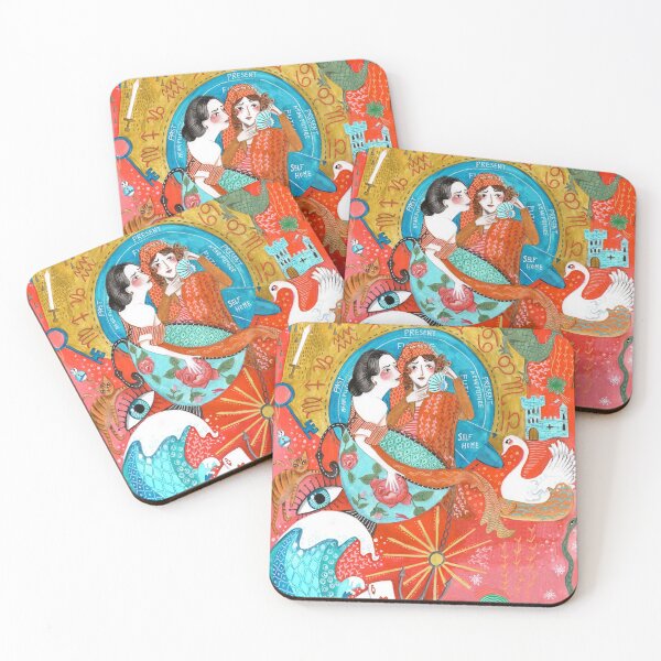 Item preview, Spiritual tea leaf reading good fortune ladies designed and sold by Caroline Bonne Müller.
