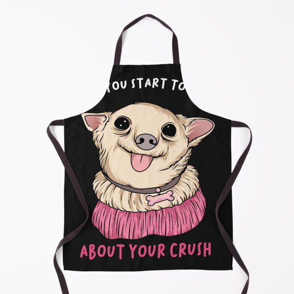 Item preview, Funny quote, have a crush, adorable puppy designed and sold by DearSunny.
