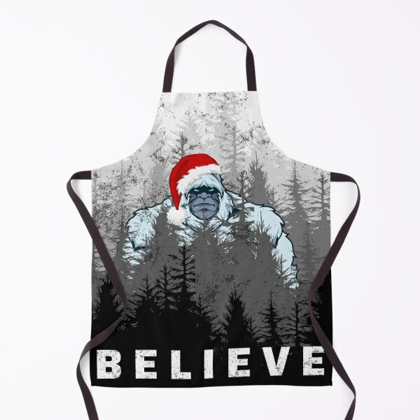 Yeti Bigfoot Abominable SnowMan Santa Claus I Believe Christmas Tree  Ornament