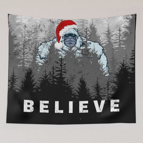 Item preview, Christmas Sasquatch Believe (Grunge)- Bigfoot Christmas Costume designed and sold by CaitU.