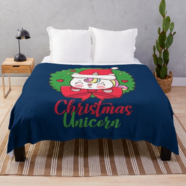 Item preview, Christmas unicorn - Happy Christmas and a happy new year! - Available in stickers, clothing, etc designed and sold by crazycollective.