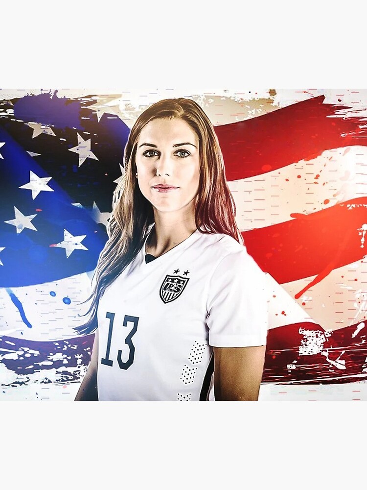 Alex Morgan USA - #13 Jersey Art Board Print for Sale by cocreations