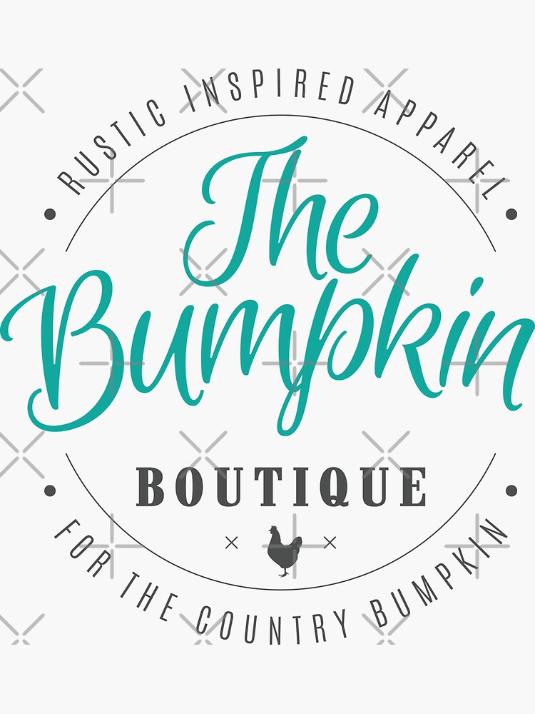 The Bumpkin Boutique Logo Series Sticker