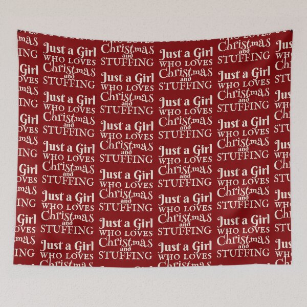 Item preview, Just A Girl Who Loves Christmas And Stuffing Xmas Slogan designed and sold by TrulyEpoque.