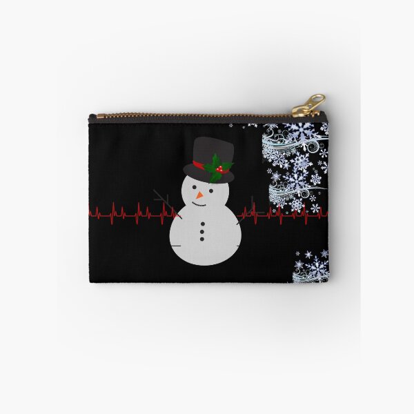 Item preview,  Heart Beat Line Called Christmas Snowman Holly Hat designed and sold by Darlene Douglas-Jackson.