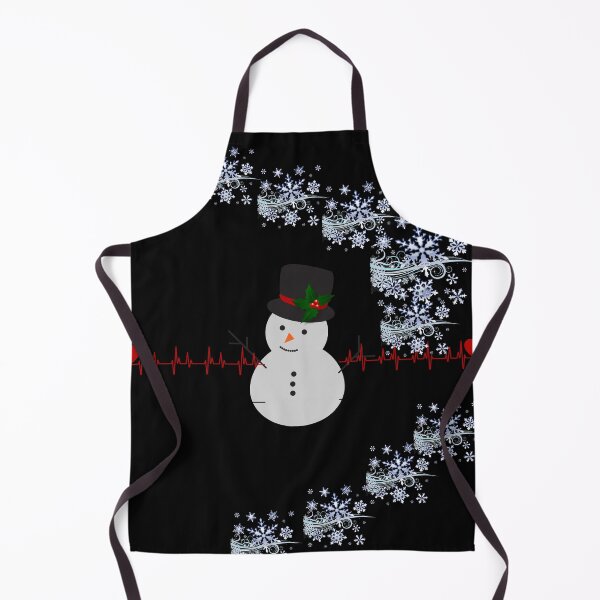 Item preview, Heart Beat Line Called Christmas Snowman Holly Hat designed and sold by Darlene Douglas-Jackson.