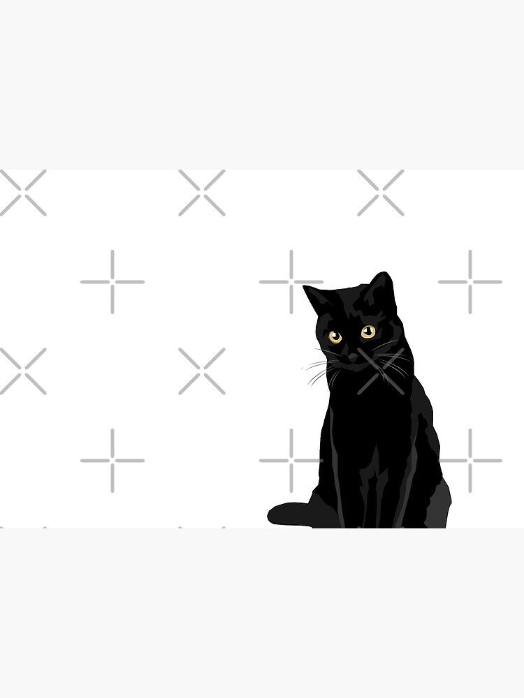 Black Cat Sticker for Sale by bluhak
