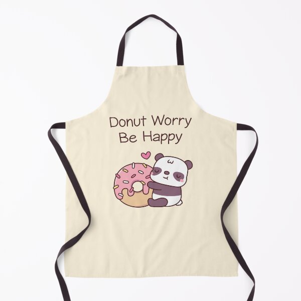 Item preview, Cute Panda Donut Worry Be Happy Funny designed and sold by rustydoodle.