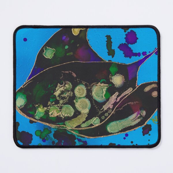 Item preview, Sting Ray Alcohol Ink Painting Digital Print designed and sold by Red Sakura Studio.