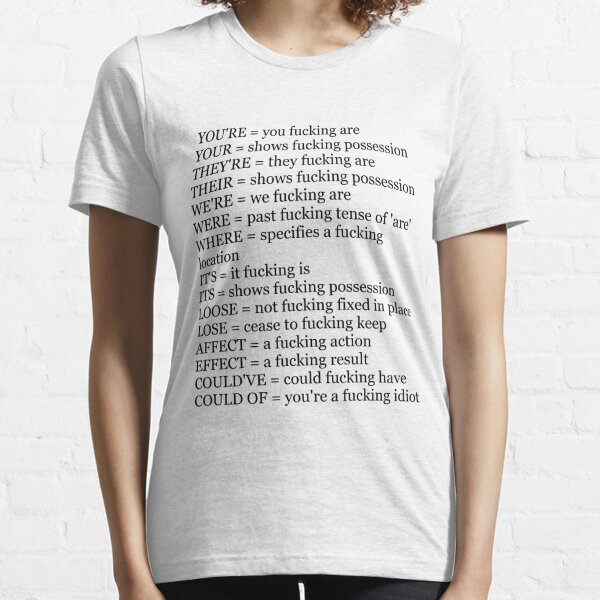 Angry Grammar Essential T-Shirt