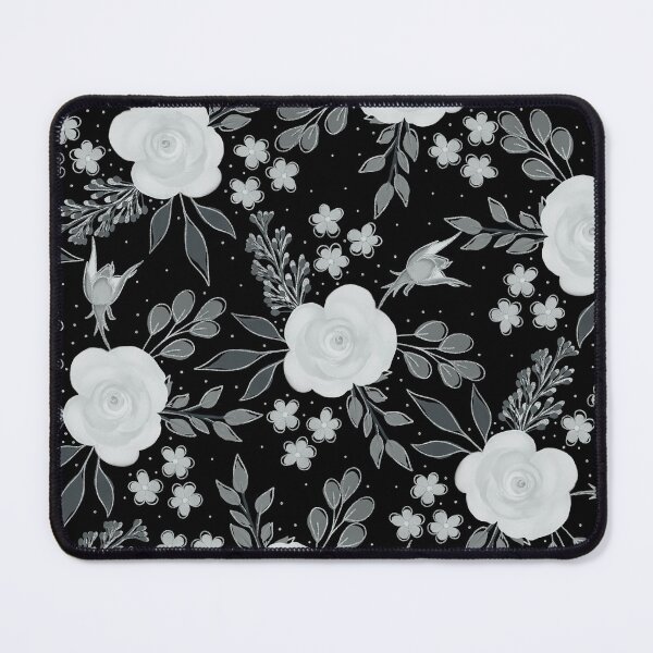 Item preview, Black White Roses Watercolor Painting designed and sold by NdesignTrend.