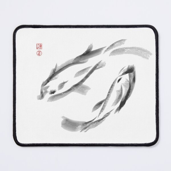 Item preview, Sumi-e style Koi 1 Yin and Yang designed and sold by Red Sakura Studio.