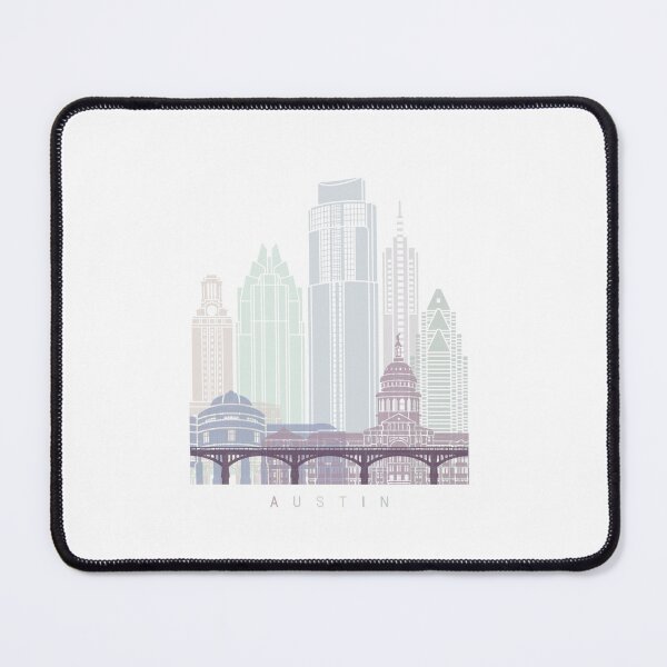 Item preview, AUSTIN SKYLINE POSTER PASTEL designed and sold by paulrommer.