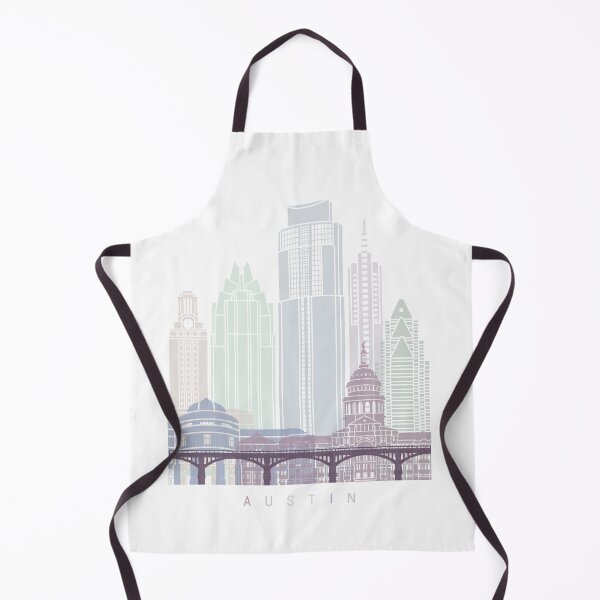 Item preview, AUSTIN SKYLINE POSTER PASTEL designed and sold by paulrommer.