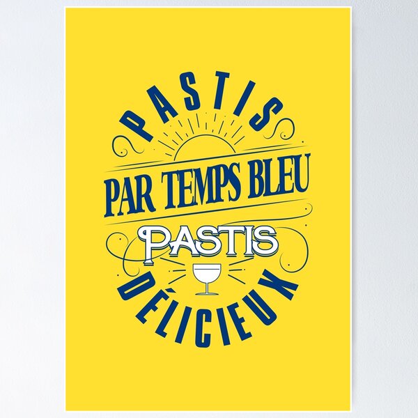 Artikel-Vorschau von Pastis bei blauem Wetter, leckere Pastis! - Ricard - Anis - Aperitif, designt und verkauft von Miladiou.