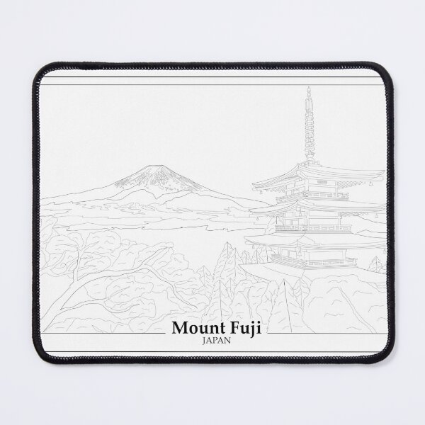 Item preview, Mt Fuji Line Drawing designed and sold by Red Sakura Studio.