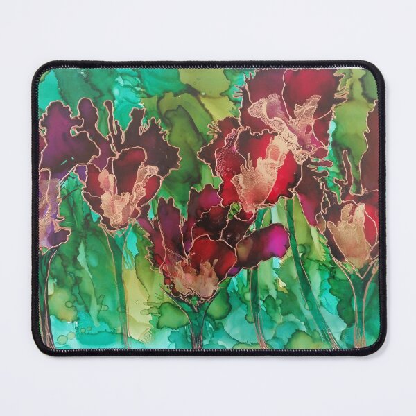 Item preview, Beautiful Flowers in Red I Digital Print designed and sold by Red Sakura Studio.