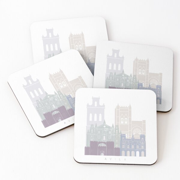 Item preview, AVILA SKYLINE POSTER PASTEL designed and sold by paulrommer.