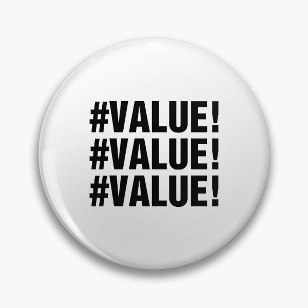 Item preview, Excel VALUE Error designed and sold by allysmar.