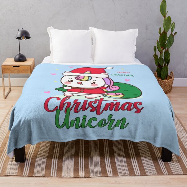 Item preview, Christmas unicorn - Happy Christmas and a happy new year! - Available in stickers, clothing, etc designed and sold by crazycollective.