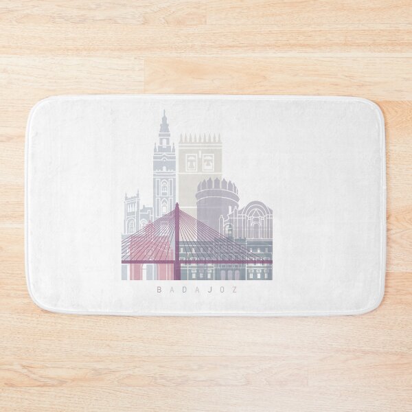 Item preview, BADAJOZ SKYLINE POSTER PASTEL designed and sold by paulrommer.