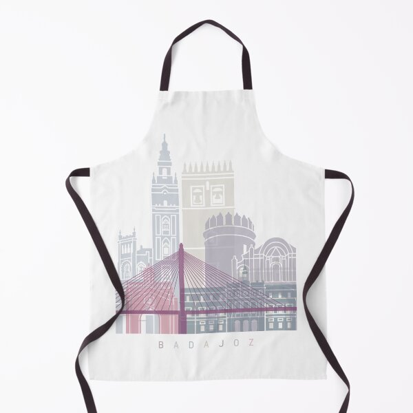 Item preview, BADAJOZ SKYLINE POSTER PASTEL designed and sold by paulrommer.