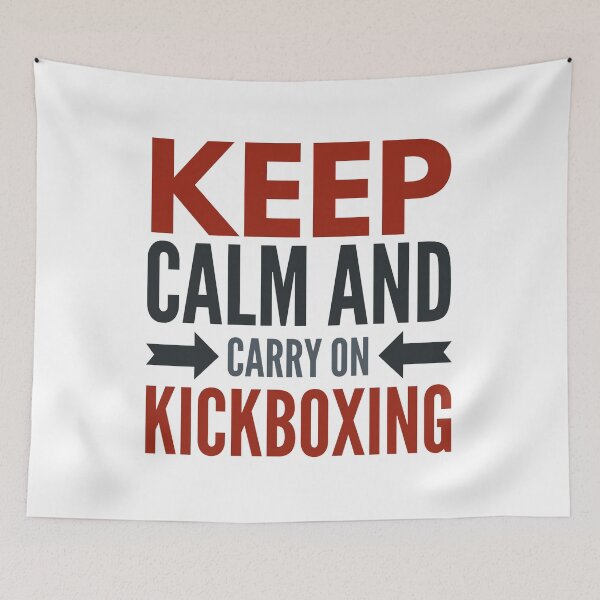 Item preview, Keep Calm and Carry On Kickboxing designed and sold by ojdart.
