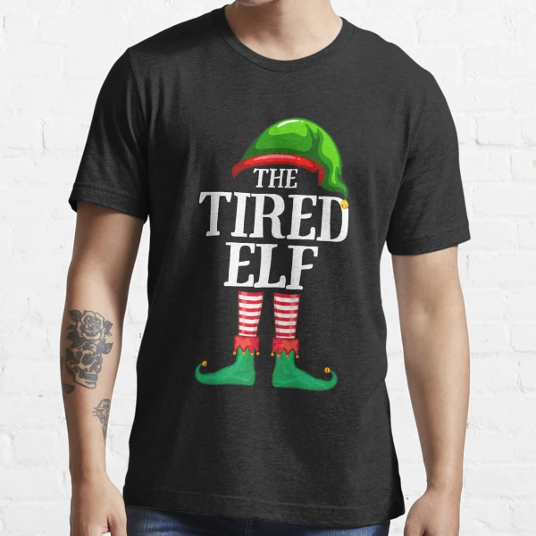 Tired Elf Matching Family Group Christmas Party Pajama