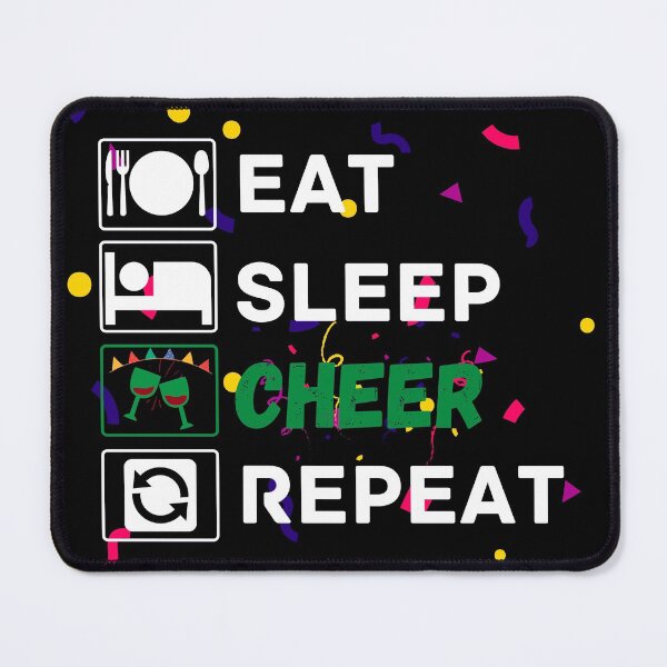 Item preview, eat sleep cheer repeat designed and sold by ronaldsonou.