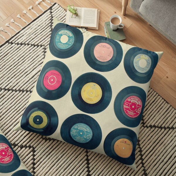 Vinyl Collection Floor Pillow