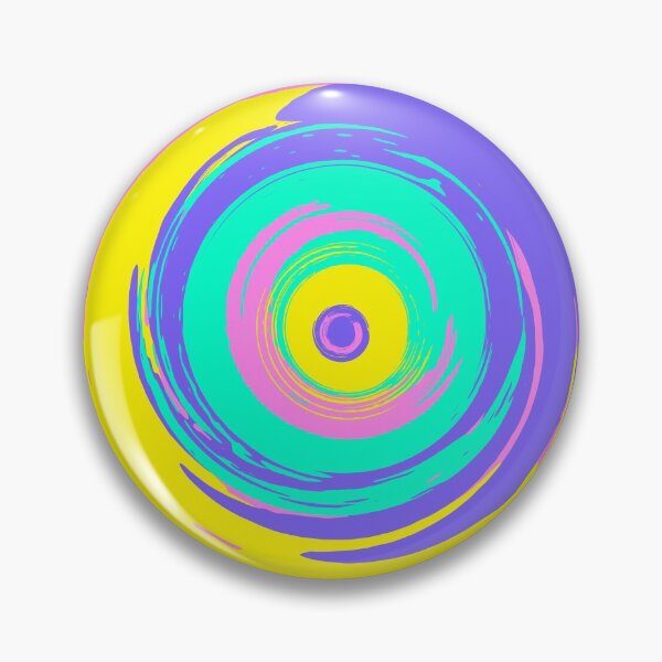 Item preview, Bright Blue Pink Strokes Circles Abstract designed and sold by trendingatees.